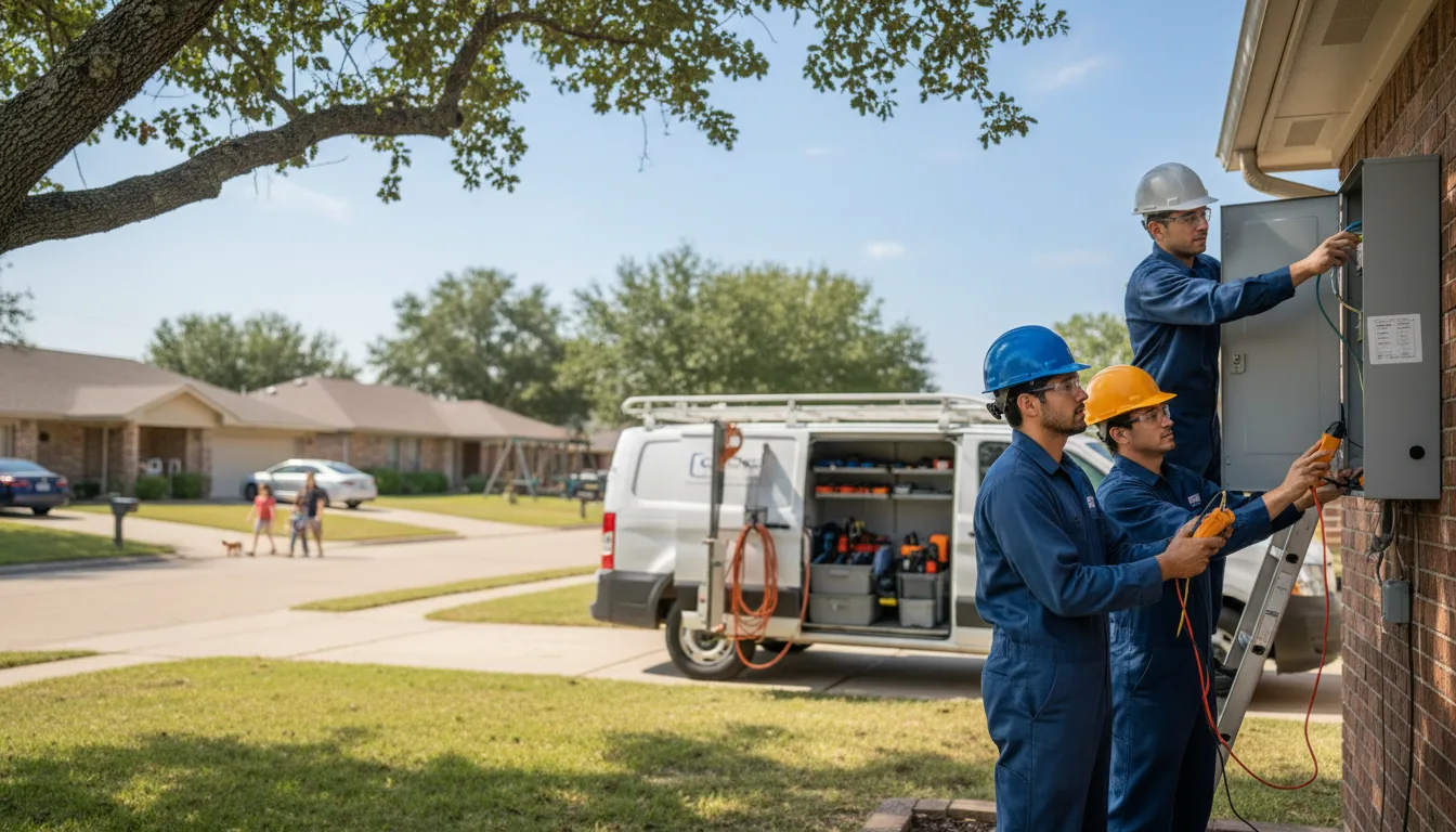 Certified electrician providing emergency electrical services in Teec Nos Pos, AZ